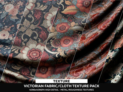 Tecido Vitoriano - Textura de Pano - Pacote de Material Texturas CG