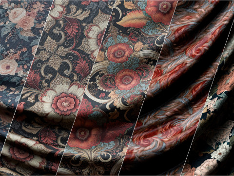 Victorian Fabric - Cloth Texture - Material Pack CG Tekstury