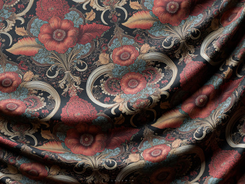 Victorian Fabric - Cloth Texture - Material Pack CG Tekstury