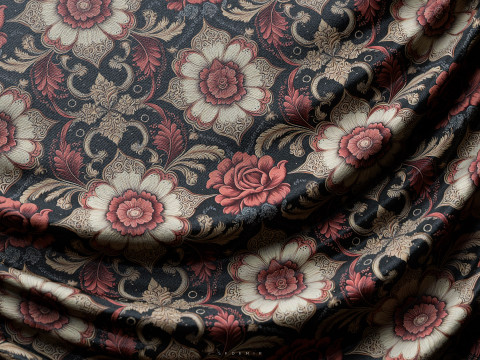 Victorian Fabric - Cloth Texture - Material Pack CG Tekstury