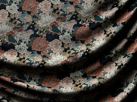 Victorian Fabric - Cloth Texture - Material Pack CG Textures