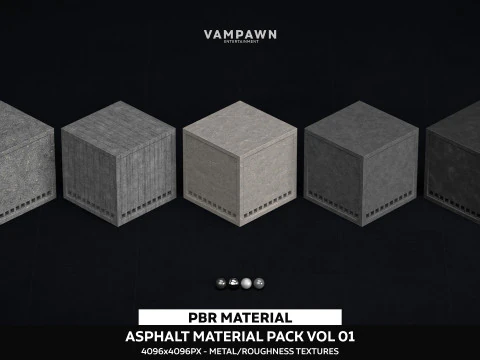 Asphalt Material Pack Vol 01 CG Textures