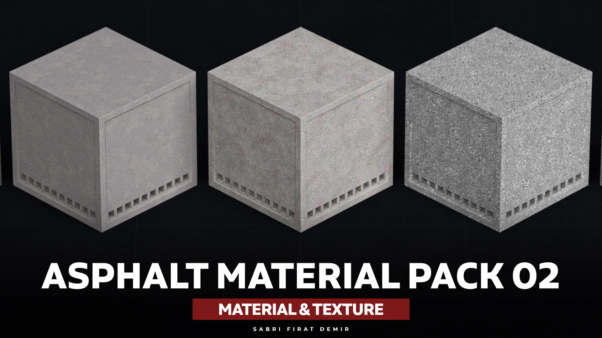 Asphalt Material Pack Vol 02 - High-Quality Asphalt PBR Materials CG Textures .c4d .max .obj .3ds .fbx .stl .blend