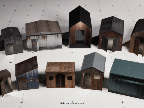 Shed Pack Vol 01 3D Model