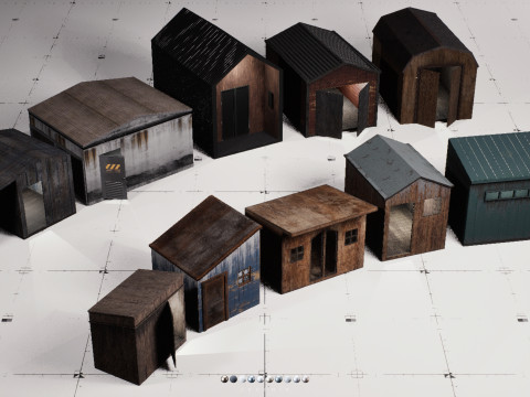 Shed Pack Vol 01 3D Model