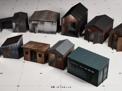 Shed Pack Vol 01 3D Model