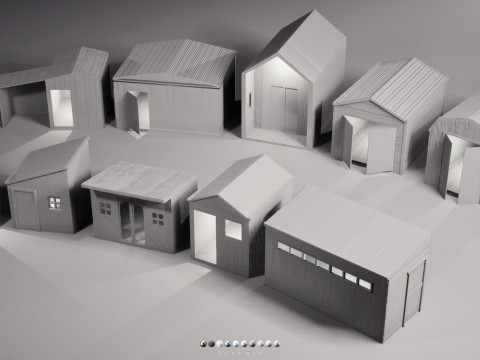 Shed Pack Vol 01 3D Model