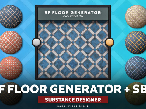 100 Substance Designer SF Floor Generator - High-Quality Procedural Floor Creation Tool Texturas CG