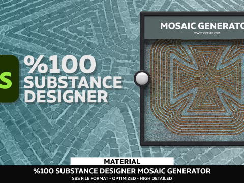 100 Substance Designer Mosaic Generator CG Dokuları