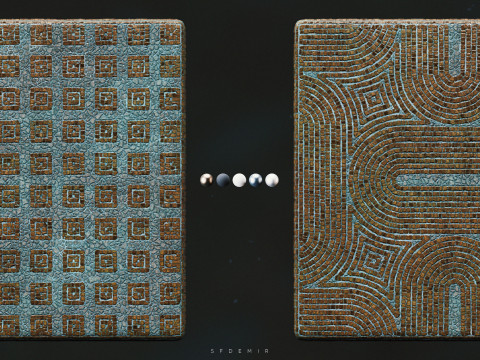 100 Substance Designer Mosaic Generator CG Textures