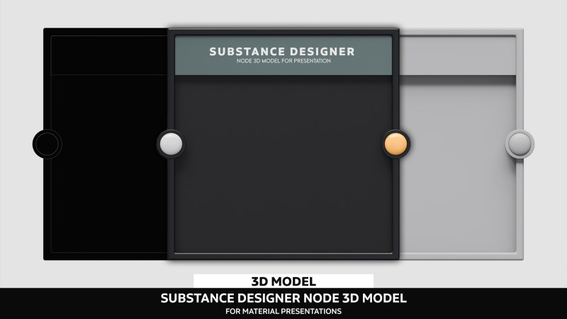 Substance Designer Node 3D Модель .c4d .max .obj .3ds .fbx .stl .blend 