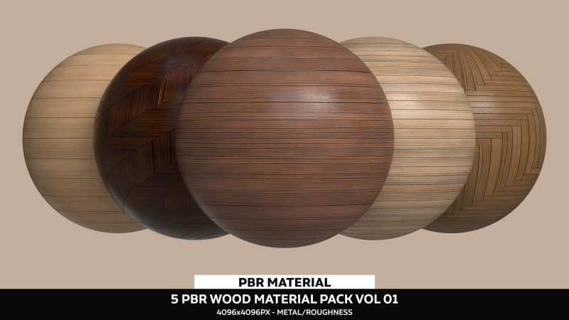 Wooden Material Pack Vol 01 CG Текстури .c4d .max .obj .3ds .fbx .stl .blend 