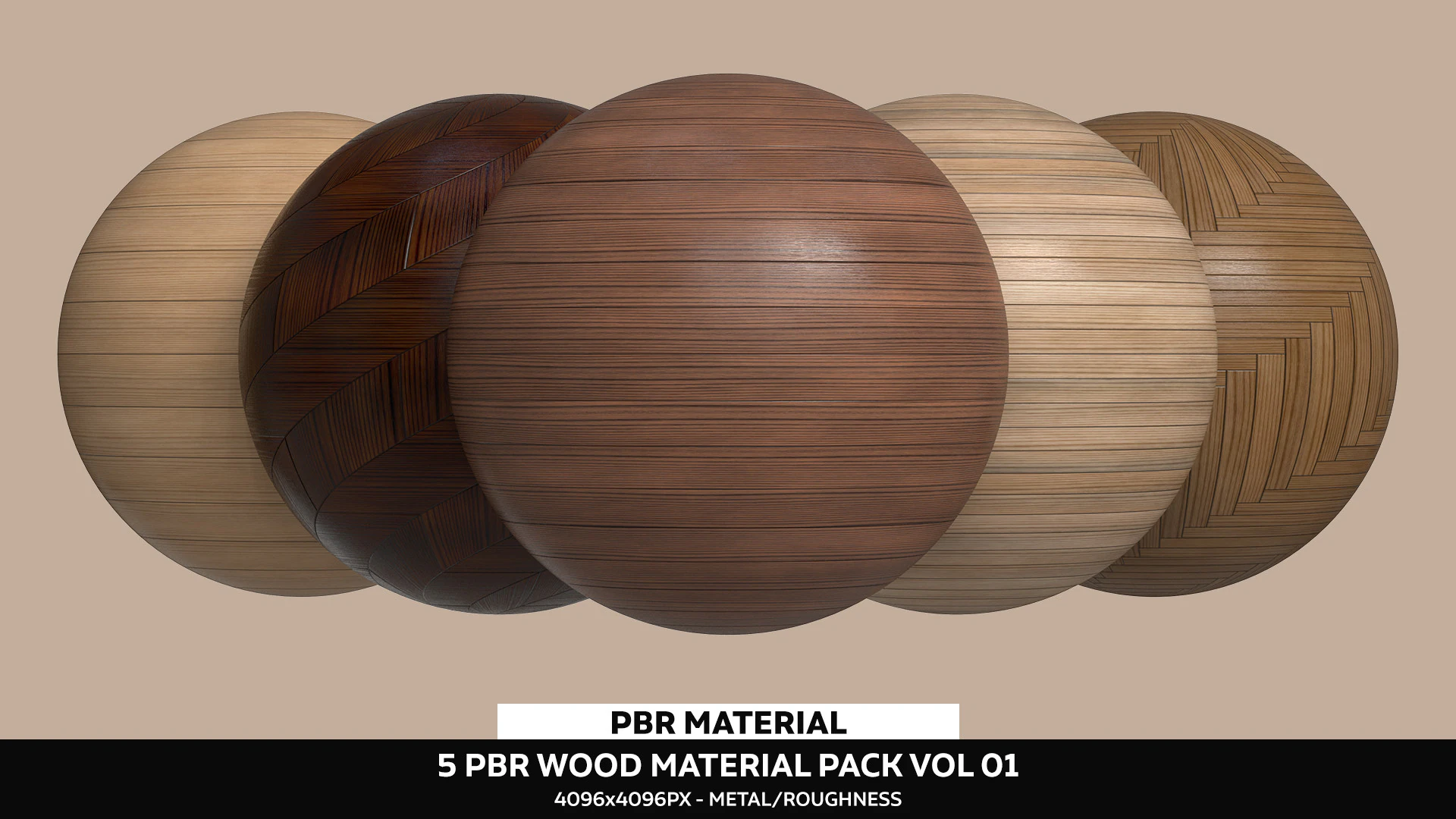 Wooden Material Pack Vol 01 CG Textures .c4d .max .obj .3ds .fbx .stl .blend