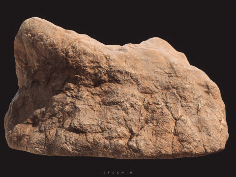 Realistic Desert Rock Modèle 3D