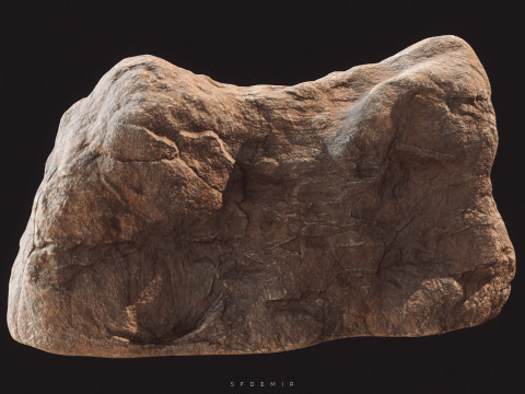 Realistic Desert Rock Modèle 3D