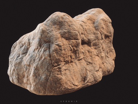 Realistic Desert Rock Modèle 3D
