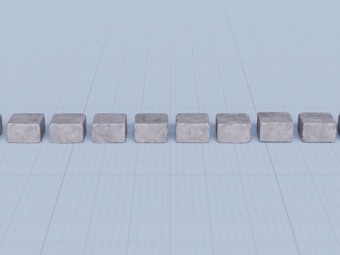 Stone Block Pack Vol 01 - Variant 01 Modello 3D