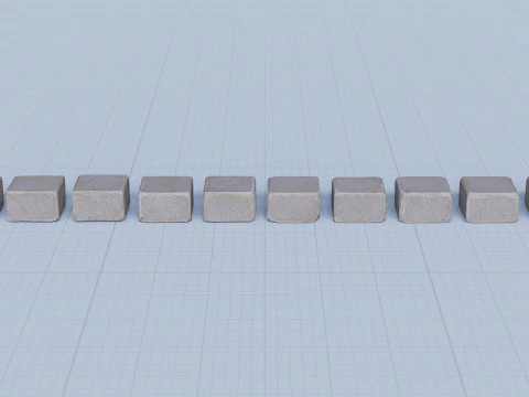 Steinblockpaket Band 01 &ndash; Variante 02 3D Modell