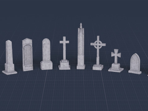 Graveyard Pack Vol 01 - Variant 01 Modèle 3D