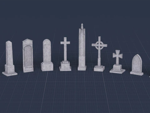 Graveyard Pack Vol 01 - Variant 01 3D Model