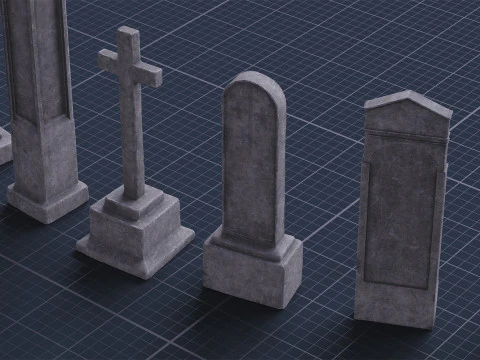 Graveyard Pack Vol 01 - Variant 01 3D Model