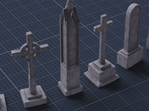 Graveyard Pack Vol 01 - Variant 01 3D Model