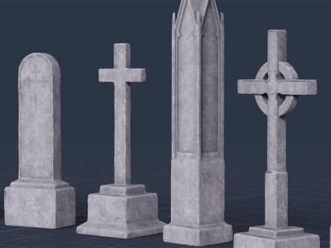 Graveyard Pack Vol 01 - Variant 01 Modèle 3D