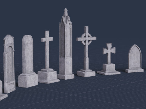 Graveyard Pack Vol 01 - Variant 01 Modèle 3D