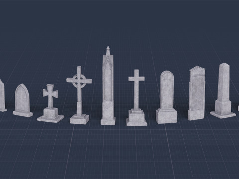 Graveyard Pack Vol 01 - Variant 01 Modèle 3D