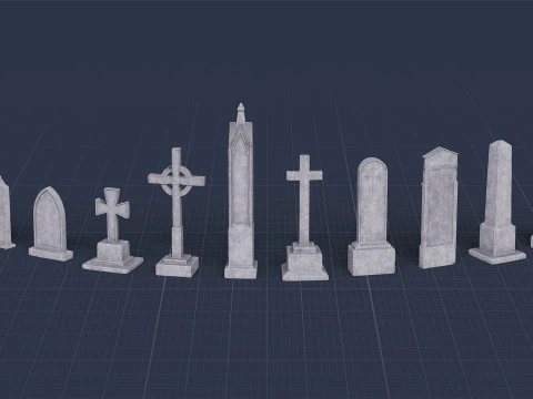 Graveyard Pack Vol 01 - Variant 01 3D Model