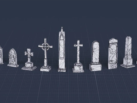 Graveyard Pack Vol 01 - Variant 02 3D Model