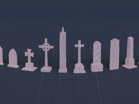 Graveyard Pack Vol 01 - Variant 02 3D Model