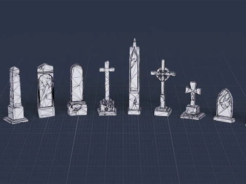 Graveyard Pack Vol 01 - Variant 02 3D Model