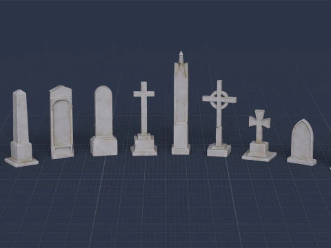 Graveyard Pack Vol 01 - Variant 02 3D Model