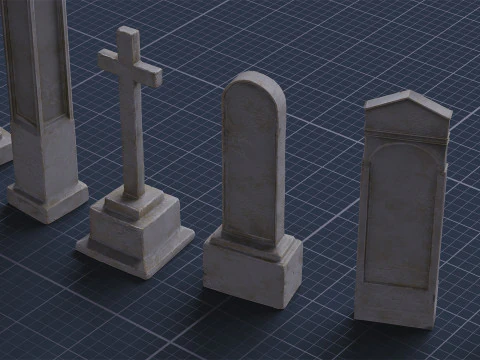Graveyard Pack Vol 01 - Variant 02 3D Model