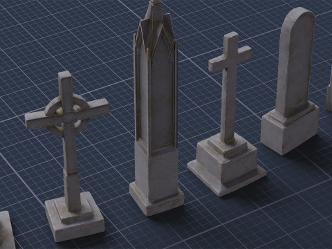 Graveyard Pack Vol 01 - Variant 02 3Dモデル