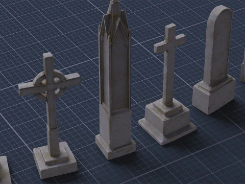 Graveyard Pack Vol 01 - Variant 02 3D Model