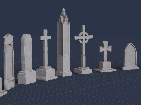 Graveyard Pack Vol 01 - Variant 02 3D Model