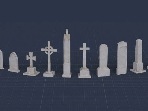 Graveyard Pack Vol 01 - Variant 02 3D Model