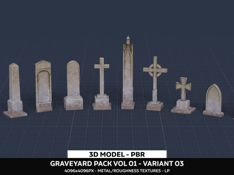 Graveyard Pack Vol 01 - Variant 03 3D Model