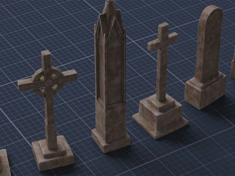 Graveyard Pack Vol 01 - Variant 04 3D Model