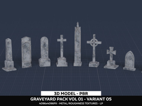 Graveyard Pack Vol 01 - Variant 05 3D Модель