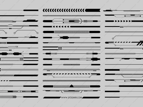 50 Sci-Fi Alpha Decal Pack Vol 03 CG Textures
