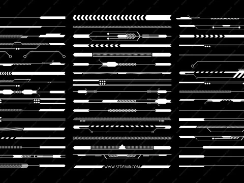 50 Sci-Fi Alpha Decal Pack Vol 03 CG Textures