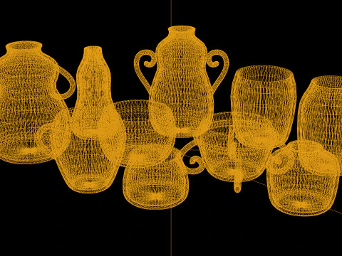 LP - PBR Pottery Pack Vol 02 3D Model