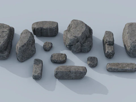 Rock Paketi Cilt 01 3D Model