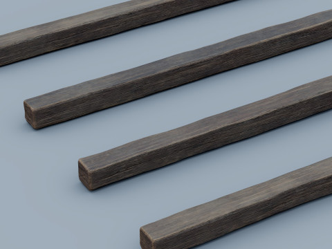 Wooden Plank Pack Vol 01 3D Model