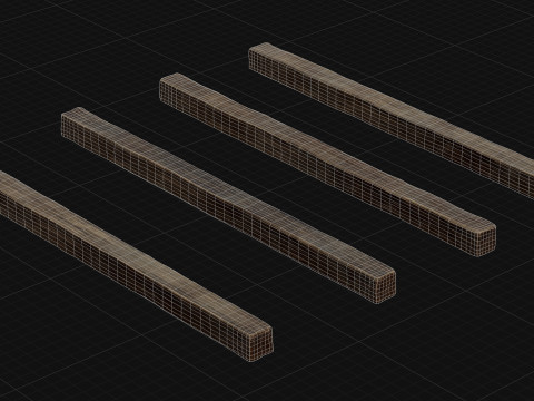 Wooden Plank Pack Vol 01 3D Model