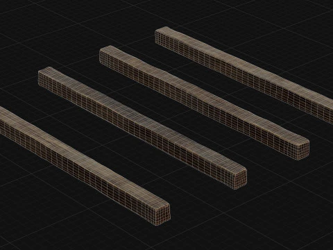 Wooden Plank Pack Vol 01 3D Model