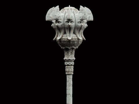Mace of Silence - High-Quality 3D Base Mesh For 3D Printing and Digital Sculpting 3D 프린트 모델